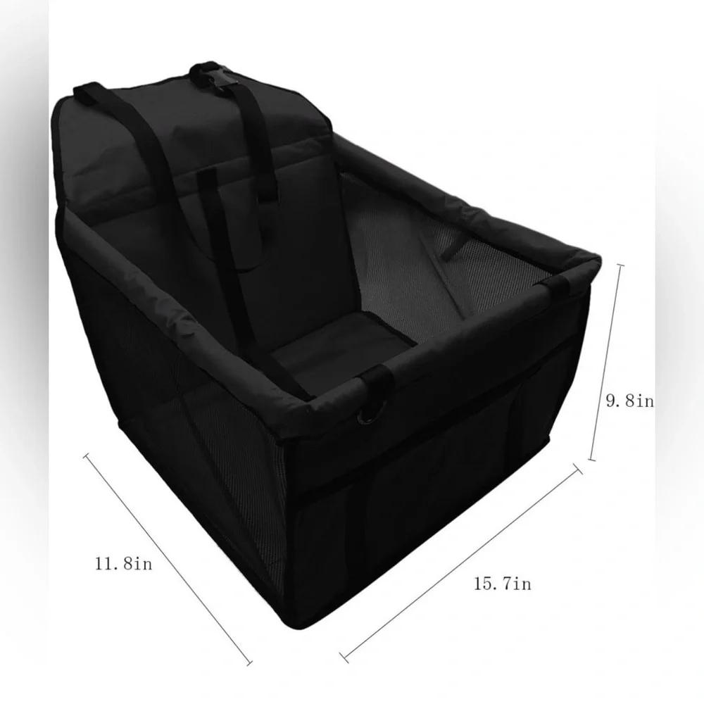 Pet Dog Booster Seat Collapsible Waterproof Safety Leash Non Slip Portable